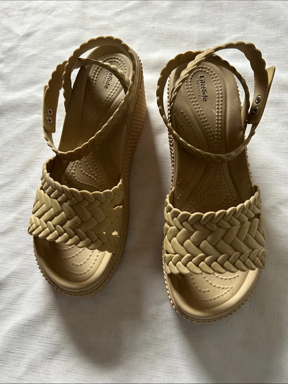Women's Tan Wedge Sandals
